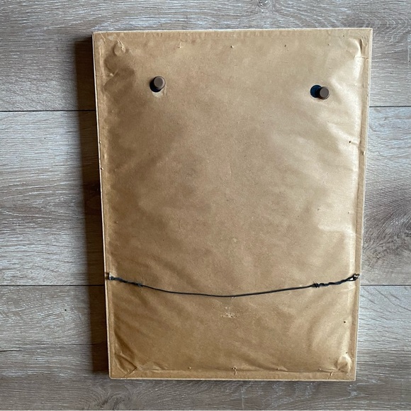 Vintage Needlepoint Apple portrait wall hanging handmade crewel - Picture 5 of 5